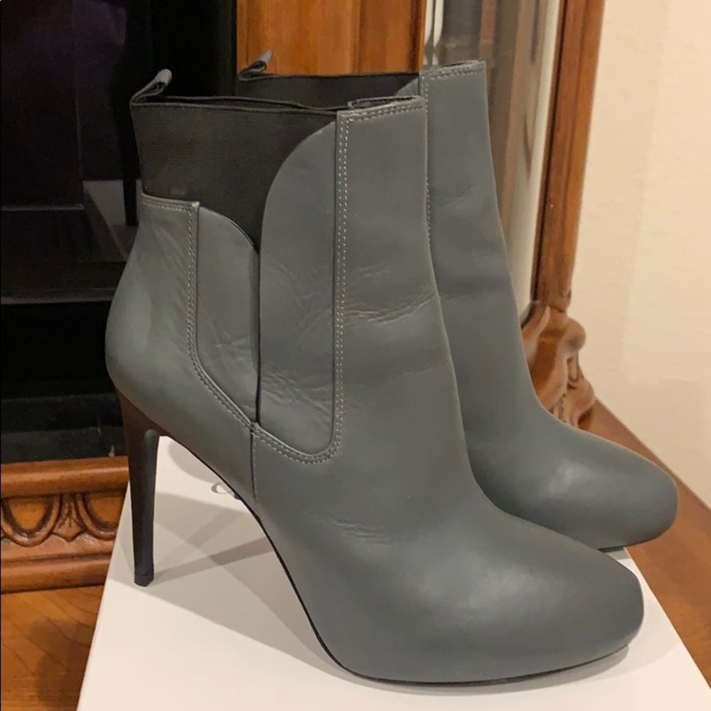 Charles David grey booties